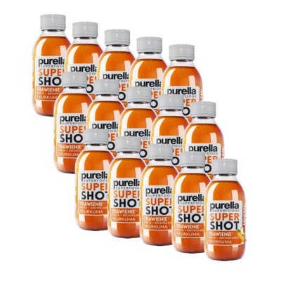 Shot PURELLA SuperShot Trawienie Mięta + bromelaina + kurkuma (15 x 100 ml)