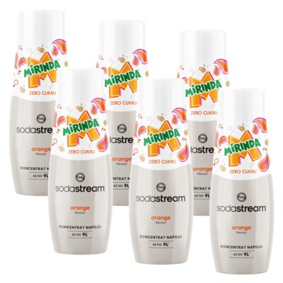 Syrop do saturatorów SODASTREAM Mirinda Orange Zero Cukru 6 x 440 ml