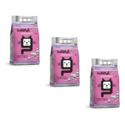 Żwirek dla kota BAZYL Ag+ Lavender 3 x 5 L