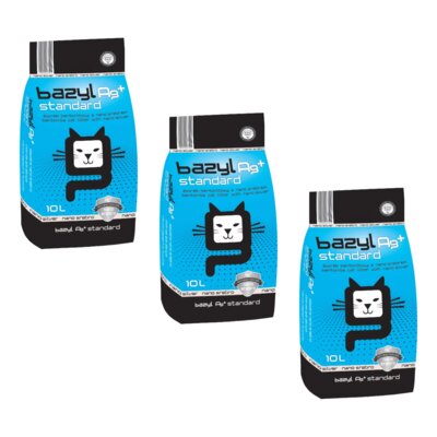 Żwirek dla kota BAZYL Ag+ Standard 3 x 10 L