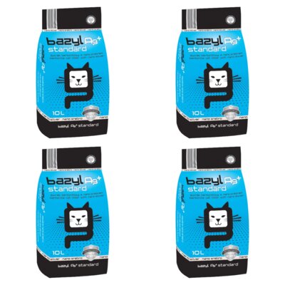 Żwirek dla kota BAZYL Ag+ Standard 4 x 10 L