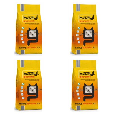 Żwirek dla kota BAZYL Ekonomik 4 x 10 L