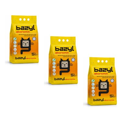 Żwirek dla kota BAZYL Ekonomik 3 x 5 L