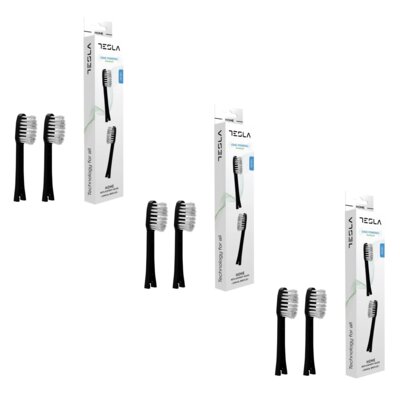 Oryginalna końcówka szczoteczki TESLA Home Premium Czarny (6 szt.) (Antybakteryjna)