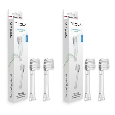 Oryginalna końcówka szczoteczki TESLA Travel (4 szt.) (Miękkie włosie)