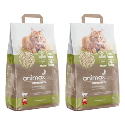 Żwirek dla kota ANIMAX Kot Crushed 2 x 7 L