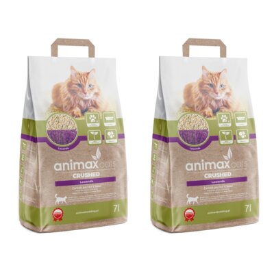 Żwirek dla kota ANIMAX Kot Crushed Lawenda 2 x 7 L
