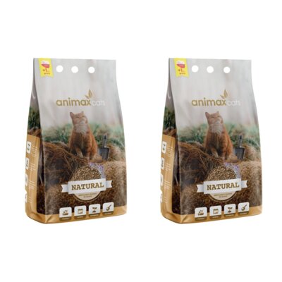 Żwirek dla kota ANIMAX Kot Natural 2 x 8 L