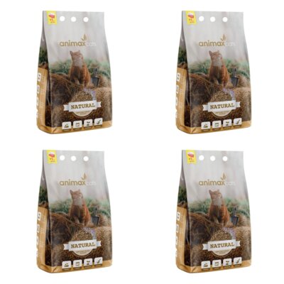 Żwirek dla kota ANIMAX Kot Natural 4 x 8 L