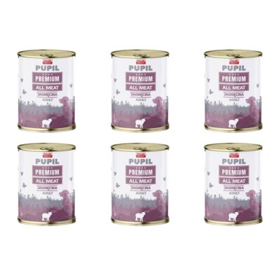 Karma dla psa PUPIL PREMIUM All Meat Adult Jagnięcina 6 x 800 g
