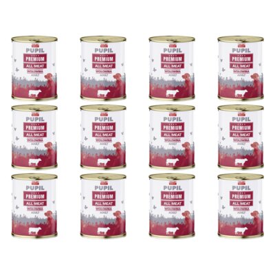 Karma dla psa PUPIL PREMIUM All Meat Adult Wołowina 12 x 800 g