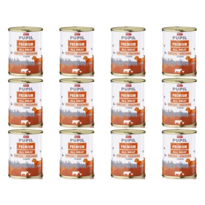 Karma dla psa PUPIL PREMIUM All Meat Junior Kurczak i wołowina 12 x 800 g