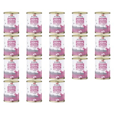 Karma dla psa PUPIL PREMIUM All Meat Junior Indyk i cielęcina 18 x 800 g
