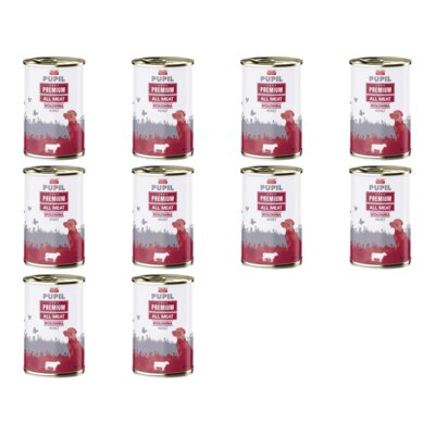Karma dla psa PUPIL PREMIUM All Meat Adult Wołowina 10 x 400 g