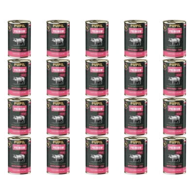 Karma dla psa PUPIL PREMIUM All Meat Gold Wieprzowina 20 x 400 g