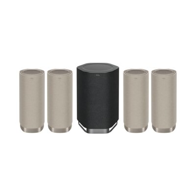 Zestaw Kina Domowego TCL Z100 Złoty (4 szt.)+Z100E SW Czarny (1 szt.) Wi-Fi, Bluetooth, Dolby Atmos, Bezprzewodowe połączenie z TV TCL