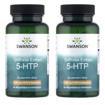 Suplement diety SWANSON Griffonia Extract 5‑HTP (2 x 60 kapsułek)
