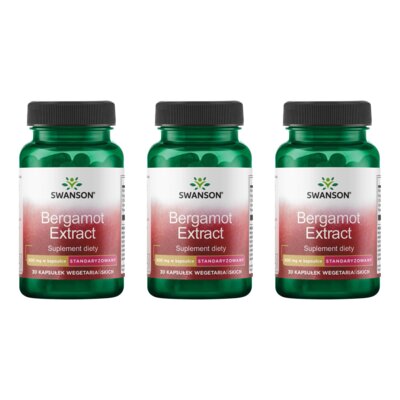 Bergamotka SWANSON Extract (3 x 30 kapsułek)