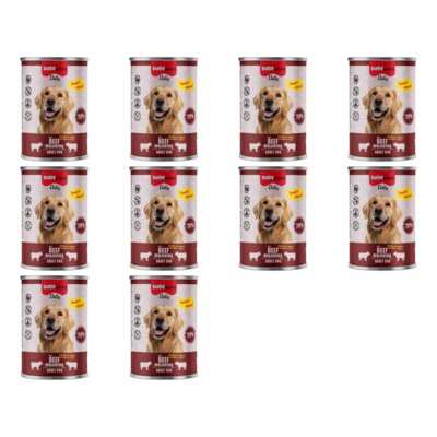 Karma dla psa BUBA BUBAlicious Daily z wołowiną 10 x 400 g