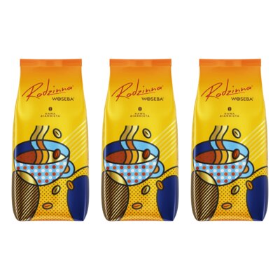 Kawa ziarnista WOSEBA Rodzinna 3 x 1 kg