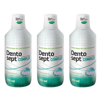 Płyn do płukania jamy ustnej DENTOSEPT Complex 3 x 500 ml