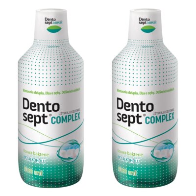 Płyn do płukania jamy ustnej DENTOSEPT Complex 2 x 500 ml