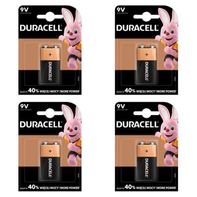 Bateria 6LR61 9V DURACELL Basic (4 szt.)