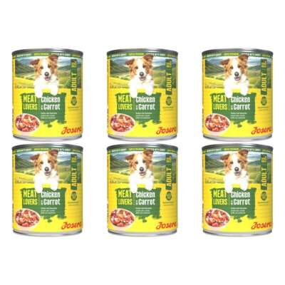 Karma dla psa JOSERA Meatlovers Adult Menu Kurczak z marchewką 6 x 800 g