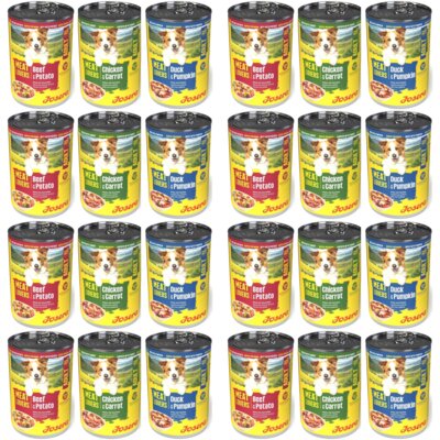 Karma dla psa JOSERA Meatlovers Adult Menu Multipack 24 x 400 g