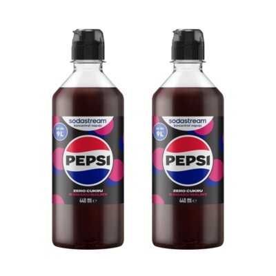 Syrop SODASTREAM Pepsi Zero Cukru Malinowy 2 x 440 ml
