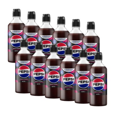 Syrop SODASTREAM Pepsi Zero Cukru Malinowy 12 x 440 ml