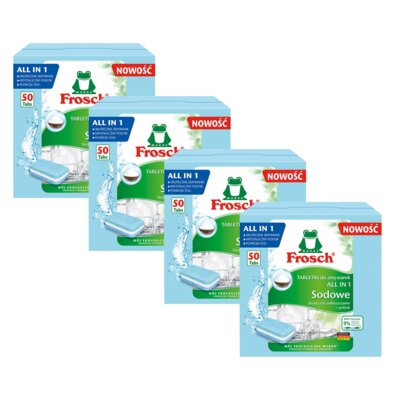 Tabletki do zmywarki FROSCH All in 1 Sodowe - 200 szt.