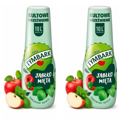 Koncentrat napoju TYMBARK Jabłko-mięta 2 x 500 ml