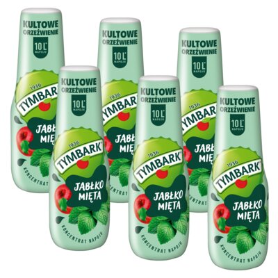 Koncentrat napoju TYMBARK Jabłko-mięta 6 x 500 ml