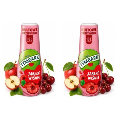 Koncentrat napoju TYMBARK Jabłko-wiśnia 2 x 500 ml