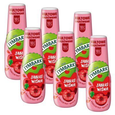 Koncentrat napoju TYMBARK Jabłko-wiśnia 6 x 500 ml