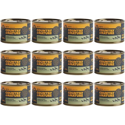 Karma dla psa COUNTRY & NATURE Indyk z brokułem 12 x 410 g
