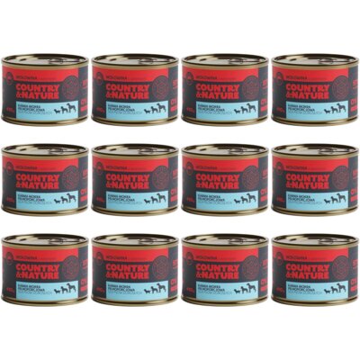 Karma dla psa COUNTRY & NATURE Wołowina z warzywami 12 x 410 g