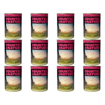 Karma dla psa COUNTRY & NATURE Wieprzowina ze szpinakiem 12 x 850 g