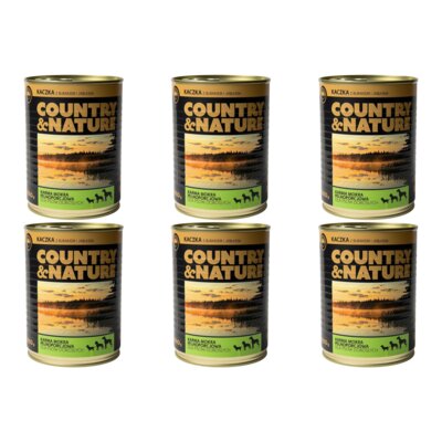 Karma dla psa COUNTRY & NATURE Kaczka z burakiem i jabłkiem 6 x 850 g