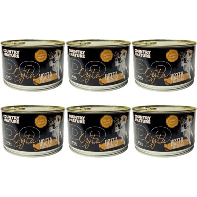 Karma dla psa COUNTRY & NATURE Do syta Uczta z białych mięs 6 x 410 g