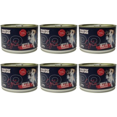 Karma dla psa COUNTRY & NATURE Do syta Uczta z czerwonych mięs 6 x 410 g