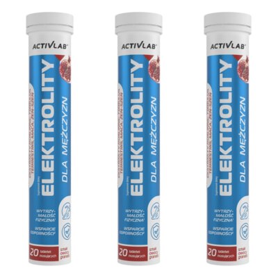 Elektrolity ACTIVLAB Dla mężczyzn Granat (60 tabletek)