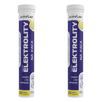 Elektrolity ACTIVLAB Na kaca Cytrynowy (40 tabletek)