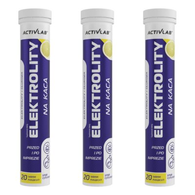 Elektrolity ACTIVLAB Na kaca Cytrynowy (60 tabletek)