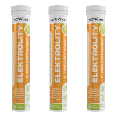 Elektrolity ACTIVLAB Z Probiotykami Cytrynowy (60 tabletek)