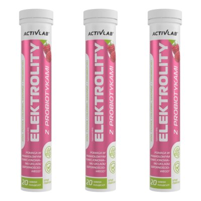 Elektrolity ACTIVLAB Probiotyk Malinowy (60 tabletek)