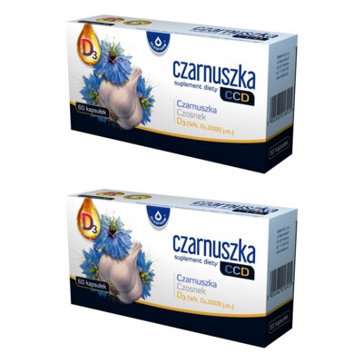 Suplement diety OLEOFARM Czarnuszka CCD (2 x 60 kapsułek)