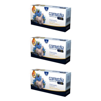 Suplement diety OLEOFARM Czarnuszka CCD (3 x 60 kapsułek)
