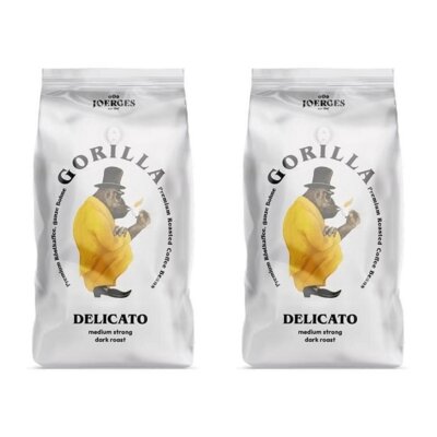 Kawa ziarnista GORILLA Delicato 2 x 1 kg